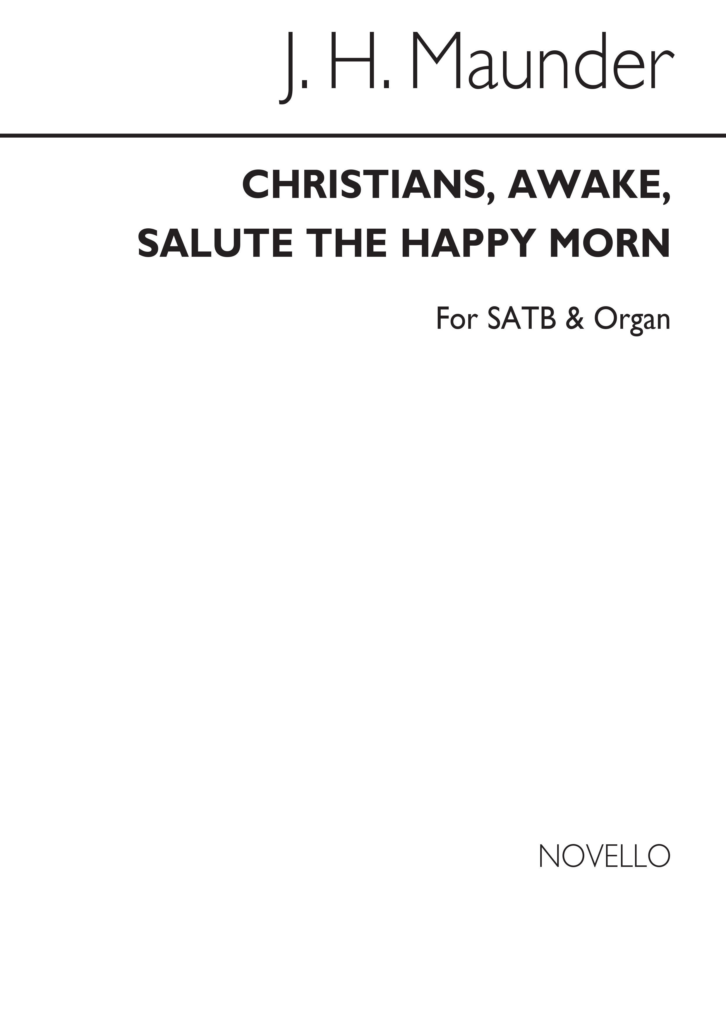 John Henry  Maunder: Awake Salute The Happy Morn: SATB: Vocal Score