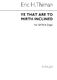 Eric Thiman: Ye That Are To Mirth Inclined: SATB: Vocal Score