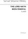 Samuel Wesley: Lord Hath Been Mindful: SATB: Vocal Score