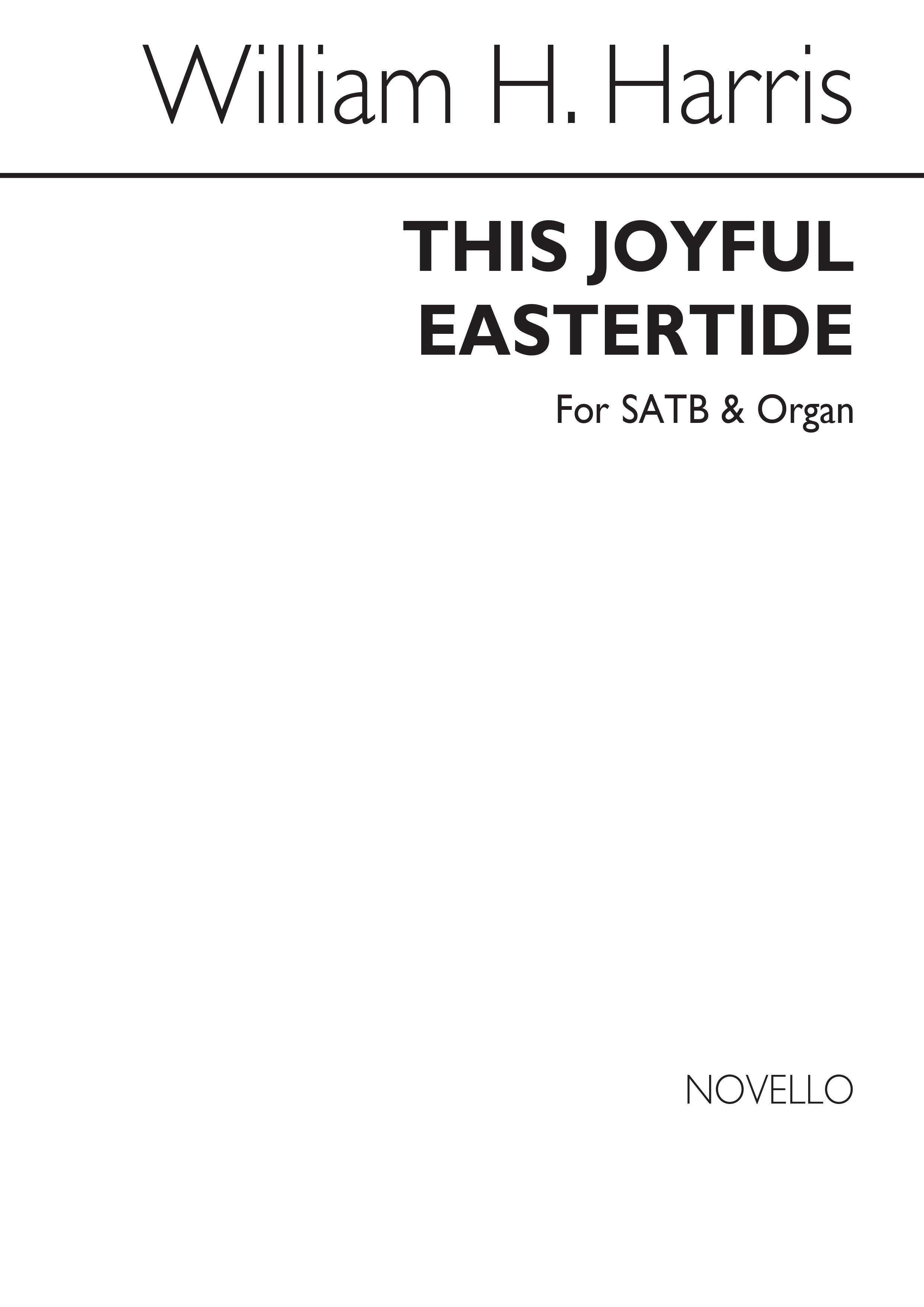 Sir William Henry Harris: This Joyful Eastertide: SATB: Vocal Score