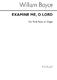 William Boyce: Examine Me O Lord: Soprano: Vocal Score