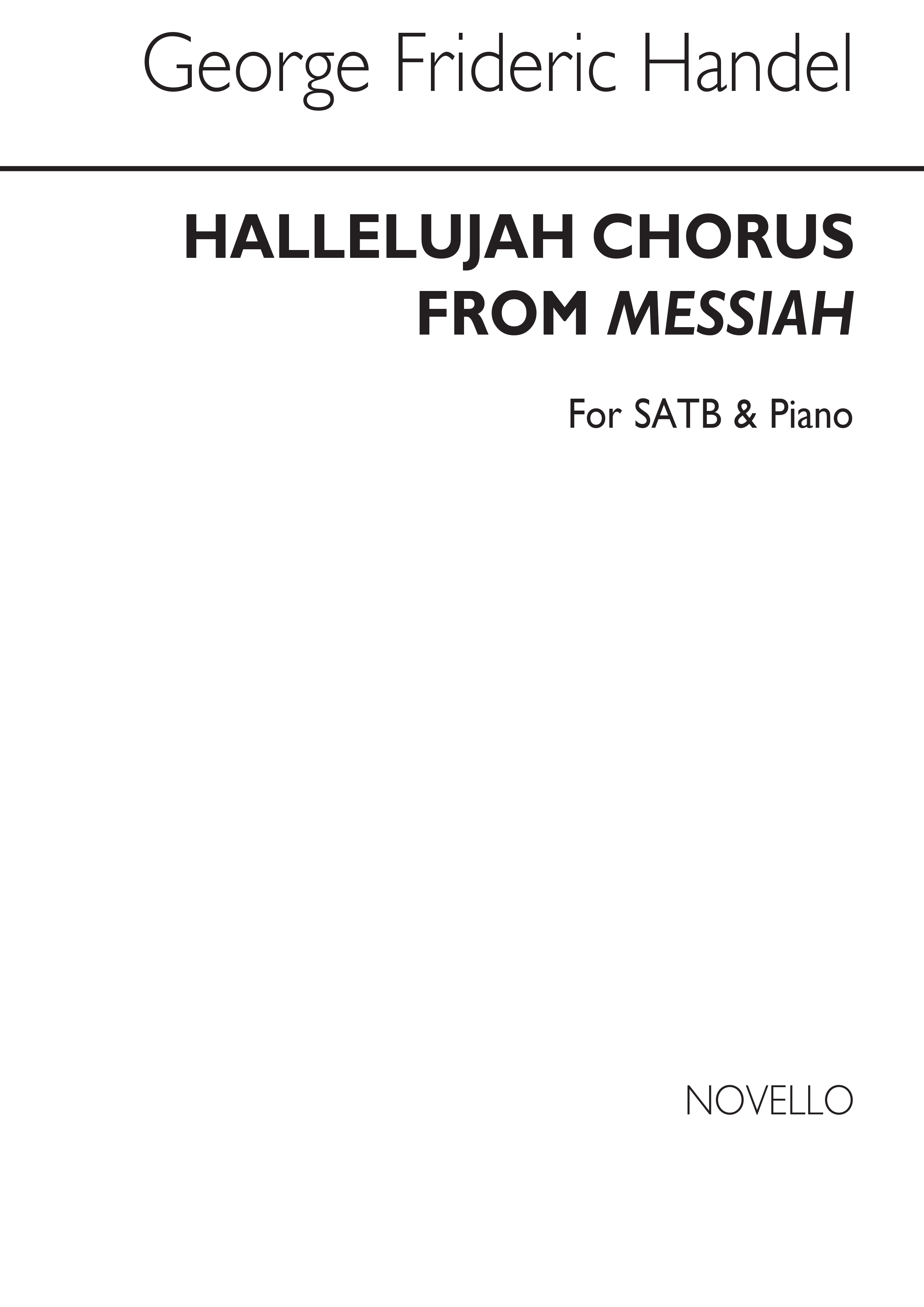 Georg Friedrich Hndel: Hallelujah Chorus (Messiah): SATB: Vocal Score