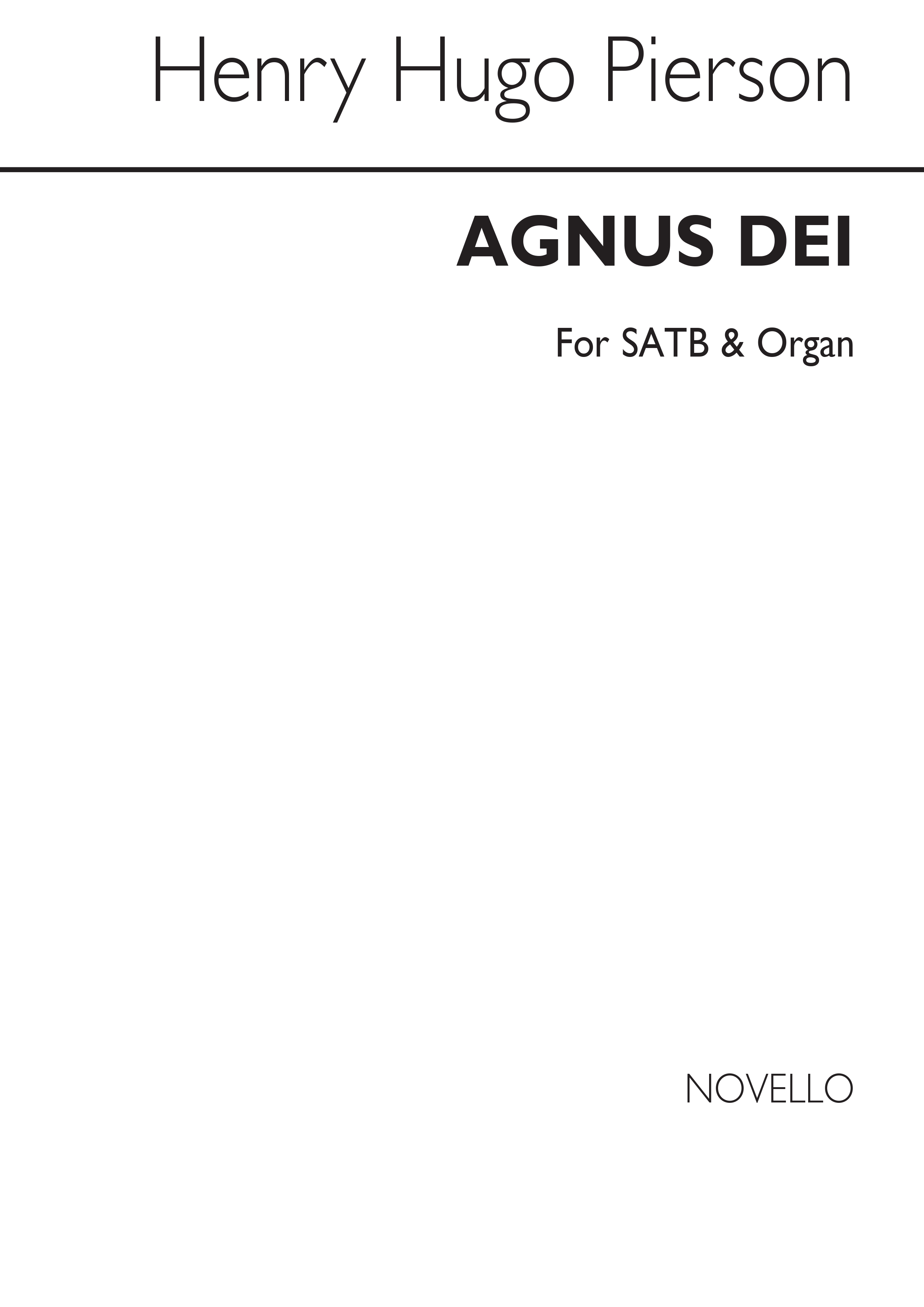 Phillips: Agnus Dei: SATB: Vocal Score