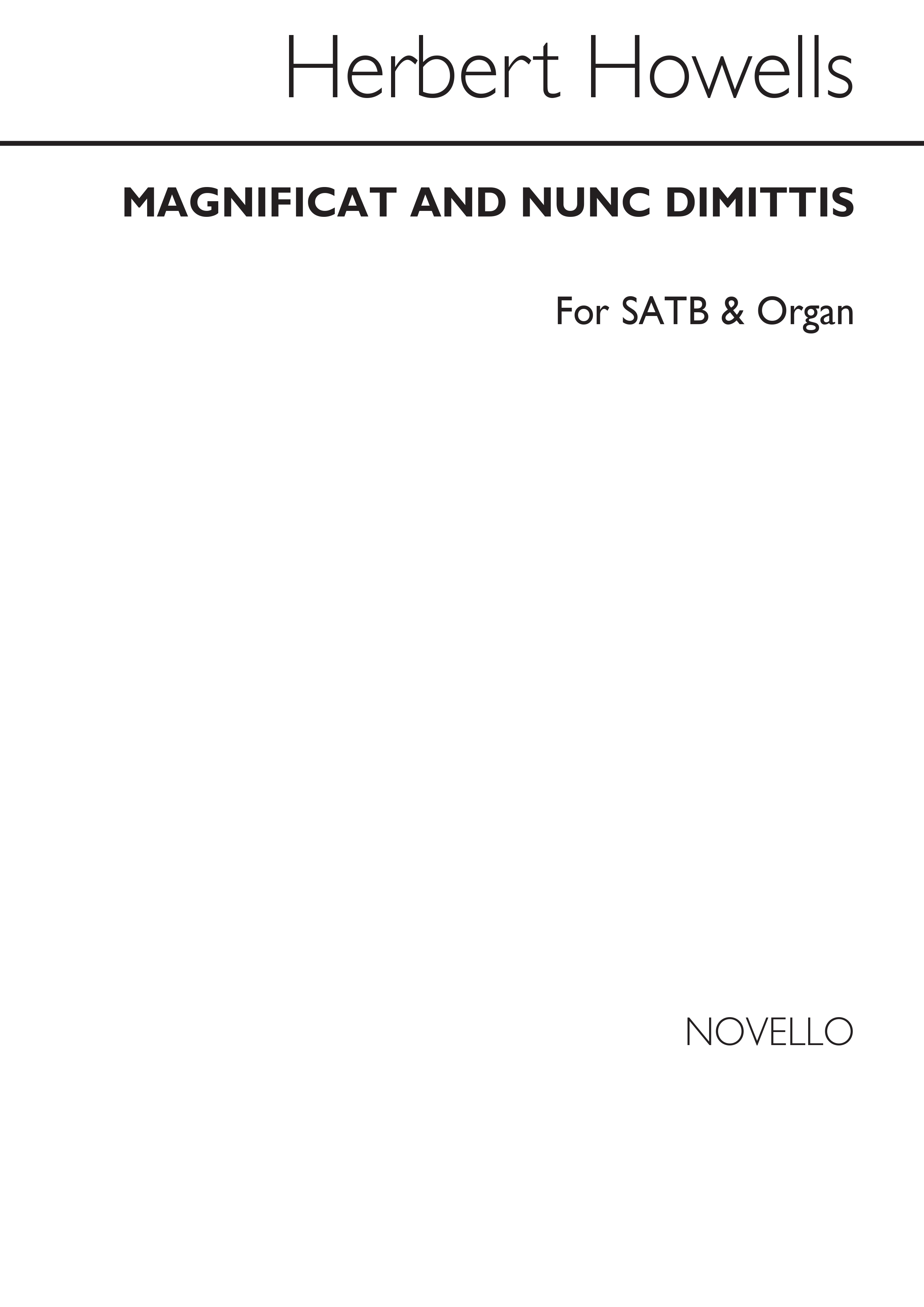 Herbert Howells: Magnificat And Nunc Dimittis (Collegium Regale): SATB: Vocal