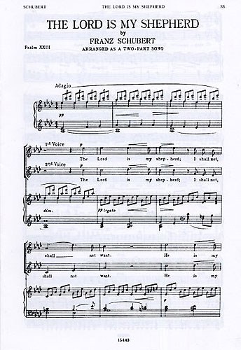 Franz Schubert: The Lord Is My Shepherd: Soprano: Vocal Score