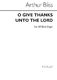 Arthur Bliss: O Give Thanks Unto The Lord (SATB): SATB: Vocal Score