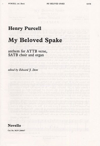 Henry Purcell: My Beloved Spake: SATB: Vocal Score
