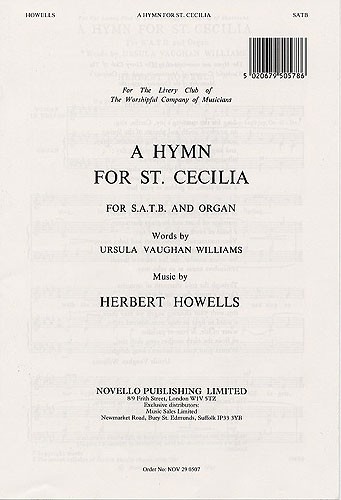 Herbert Howells: Hymn For St Cecilia: SATB: Vocal Score
