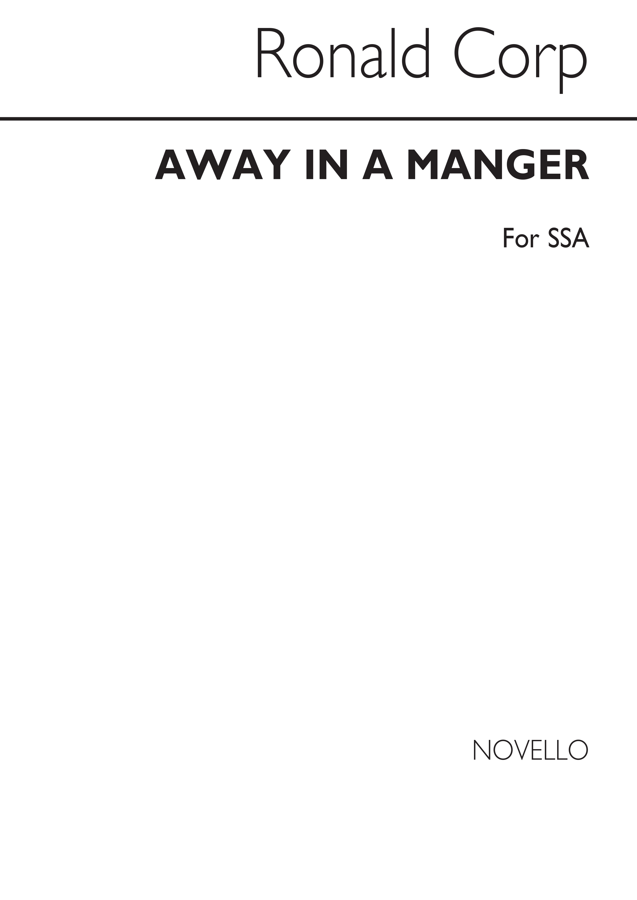 Away In A Manger for SSA Chorus: SSA: Vocal Score