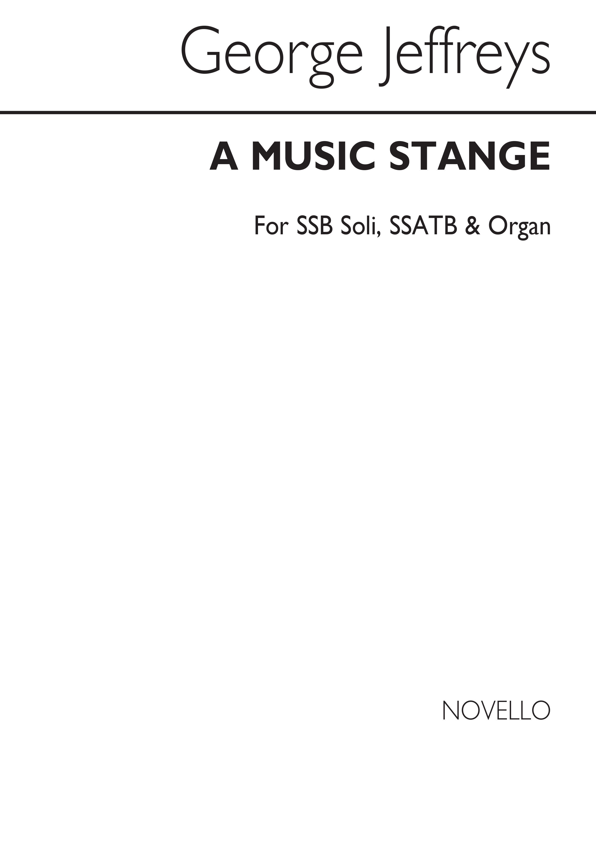 George Jeffreys: A Music Strange: SATB: Vocal Score