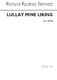 Richard Rodney Bennett: Lullay Mine Liking: SATB: Vocal Score