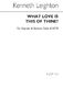 Kenneth Leighton: What Love Is This Of Thine?: SATB: Vocal Score