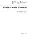 Jeffrey Lewis: Hymnus Ante Somnum: SATB: Vocal Score