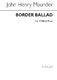 John Henry  Maunder: Border Ballad: Men's Voices: Vocal Score
