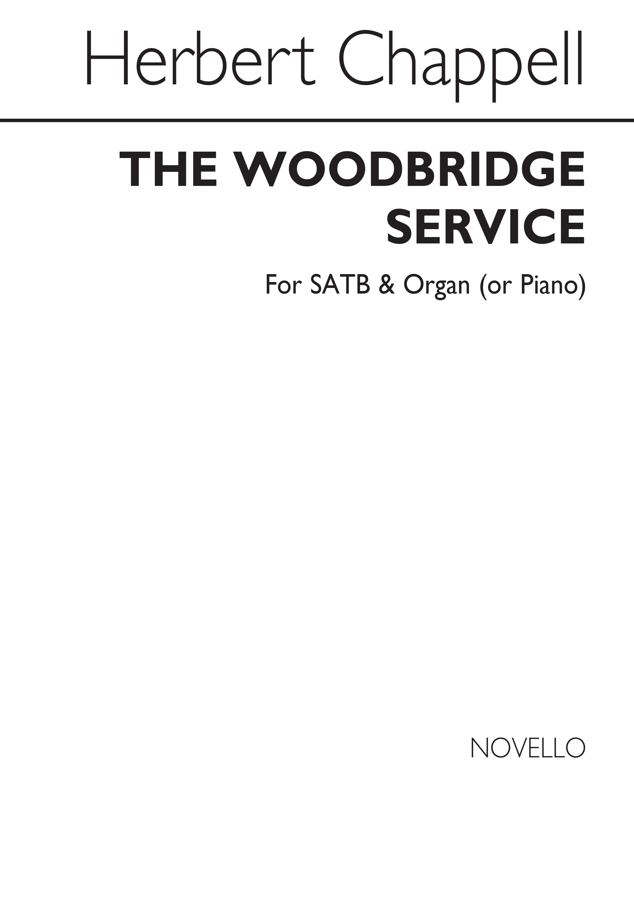 Herbert Chappell: The Woodbridge Service: SATB: Vocal Score