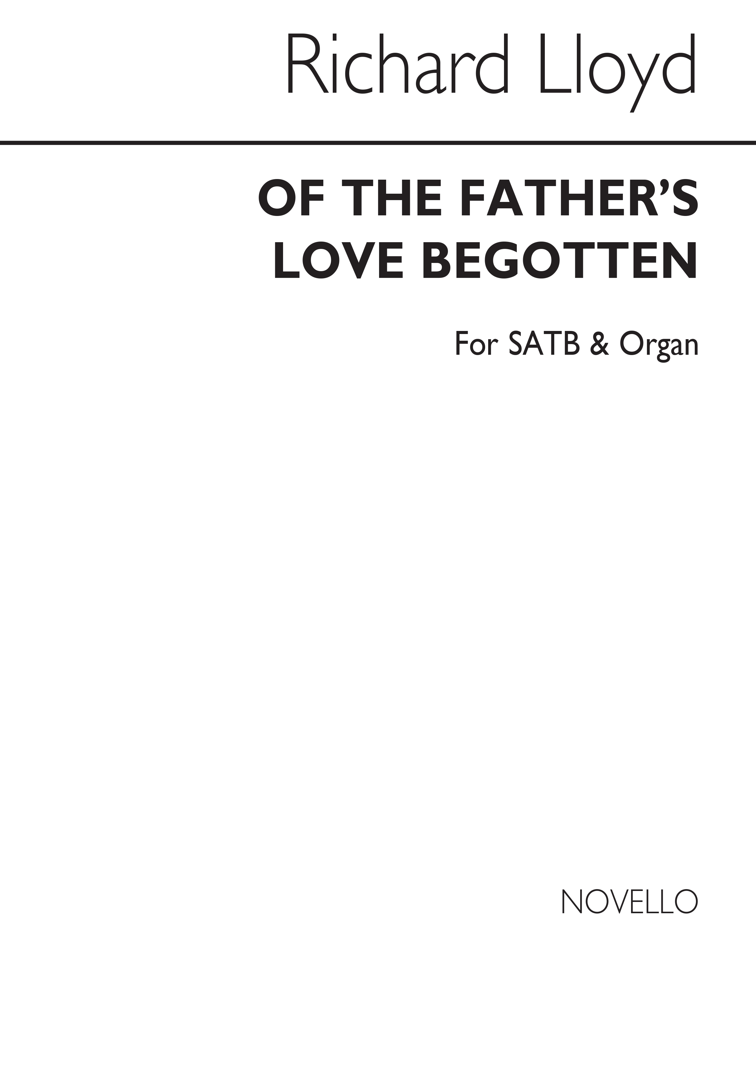 Of The Father's Love Begotten: SATB: Vocal Score
