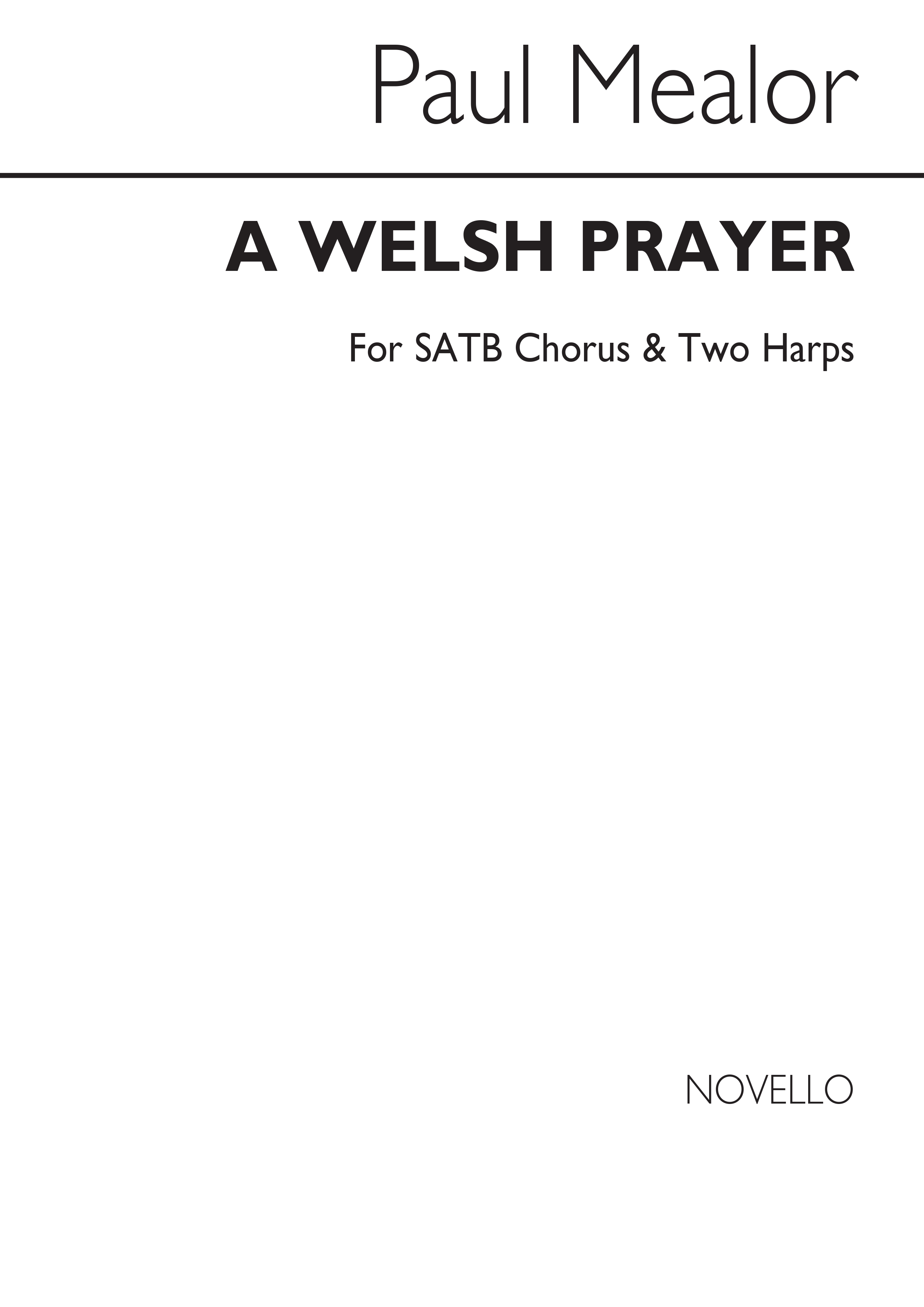 Paul Mealor: A Welsh Prayer: SATB: Vocal Score