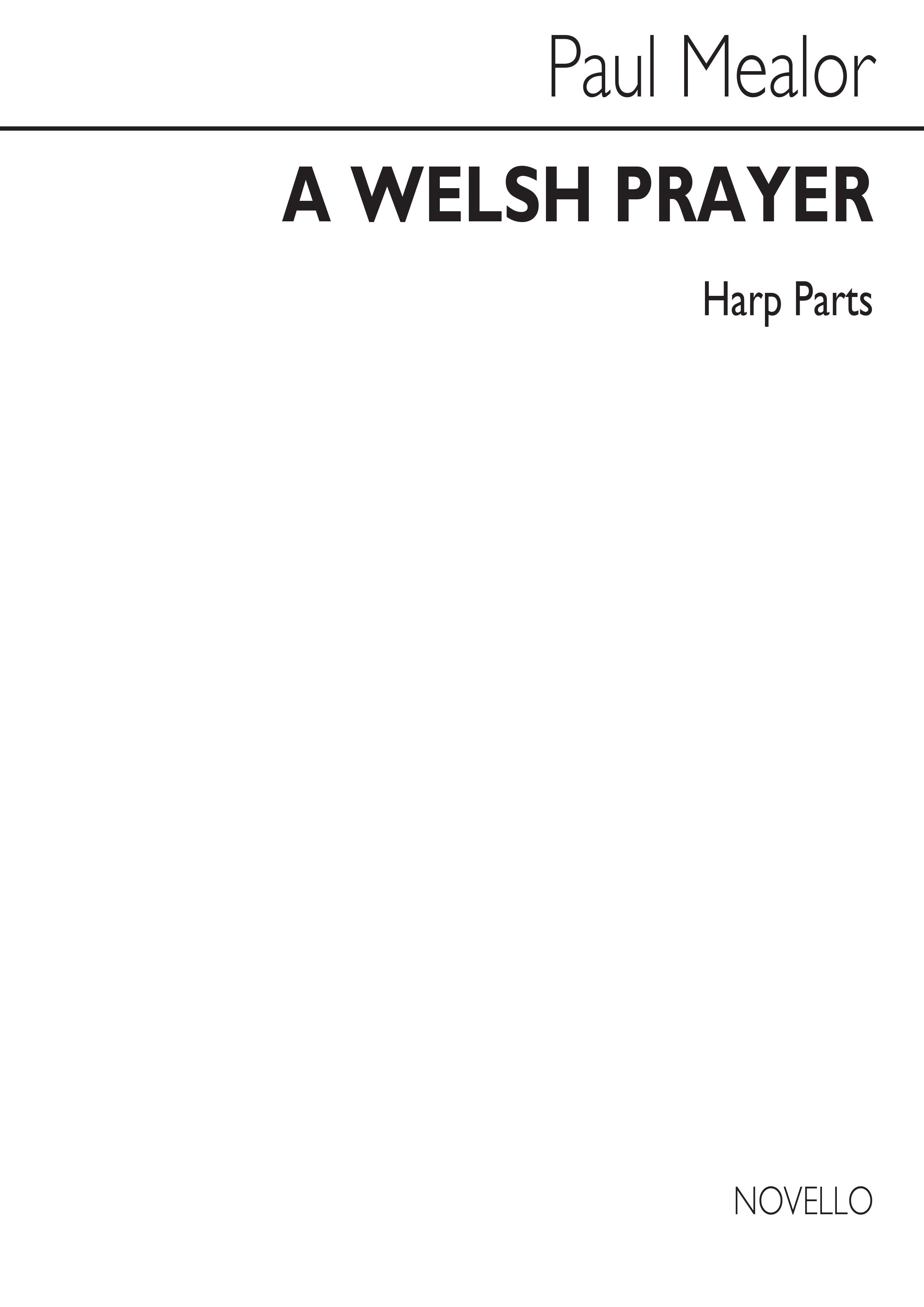 Paul Mealor: A Welsh Prayer: Harp: Parts