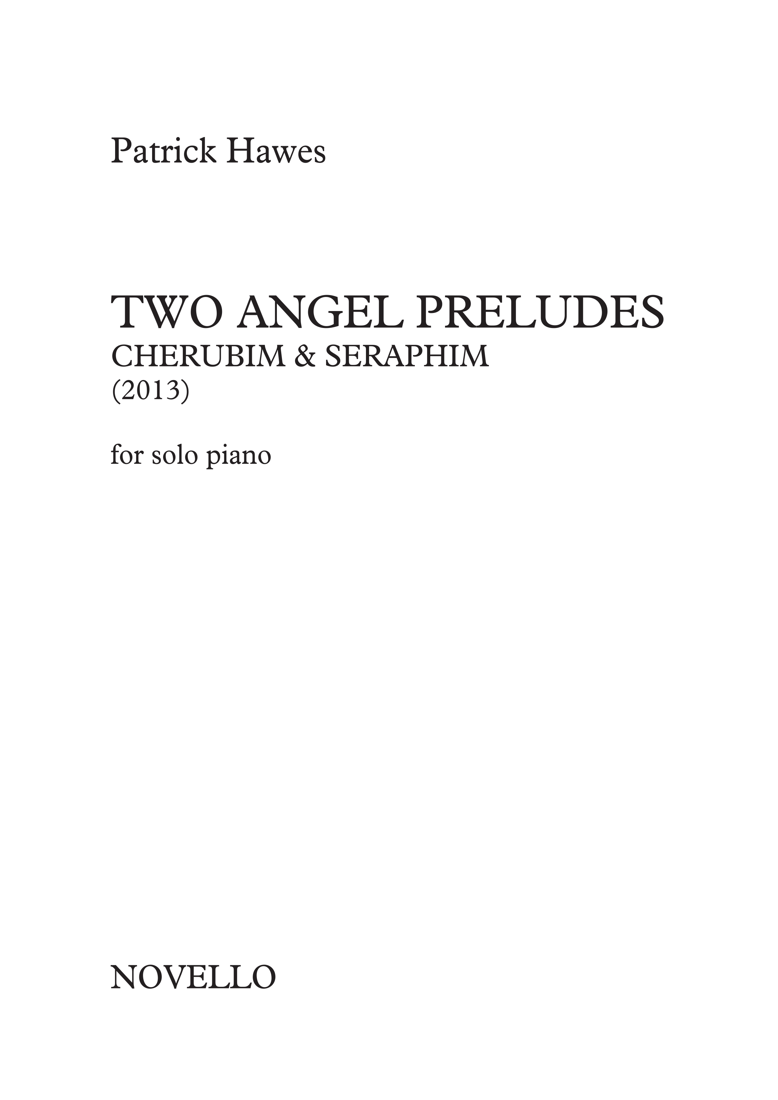 Patrick Hawes: Two Angel Preludes: Piano: Instrumental Work