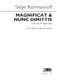 Sergei Rachmaninov: Magnificat and Nunc Dimittis: SATB: Vocal Score