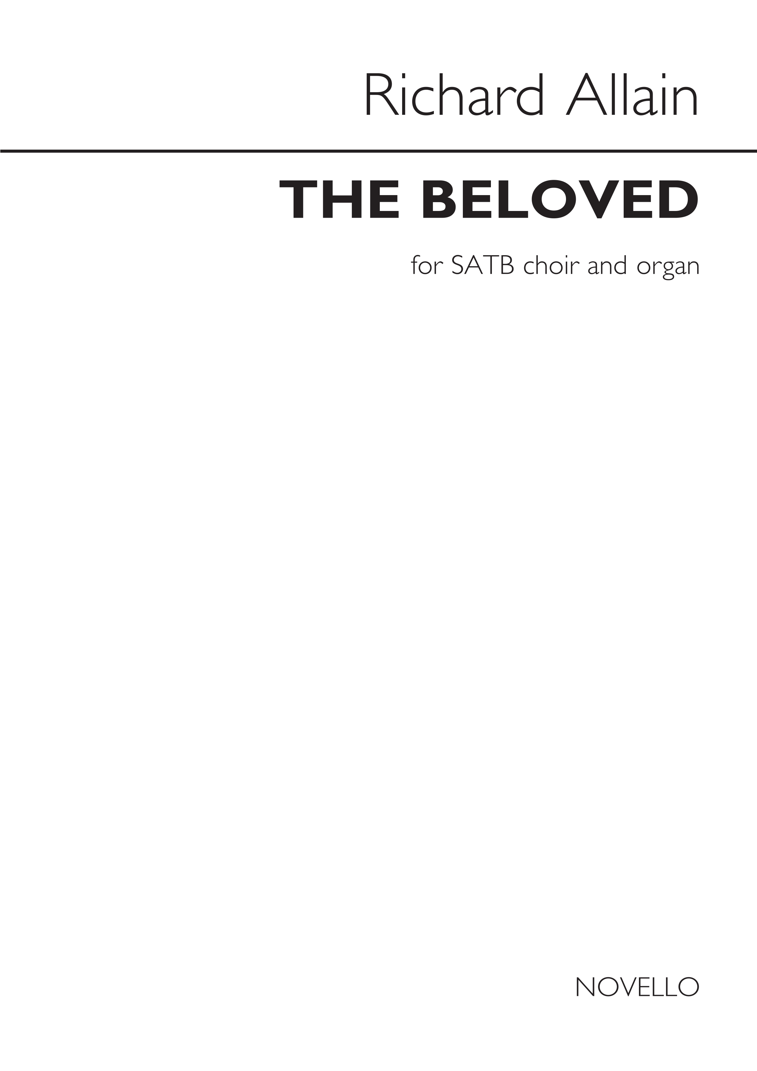 Richard Allain: The Beloved: SATB: Vocal Score