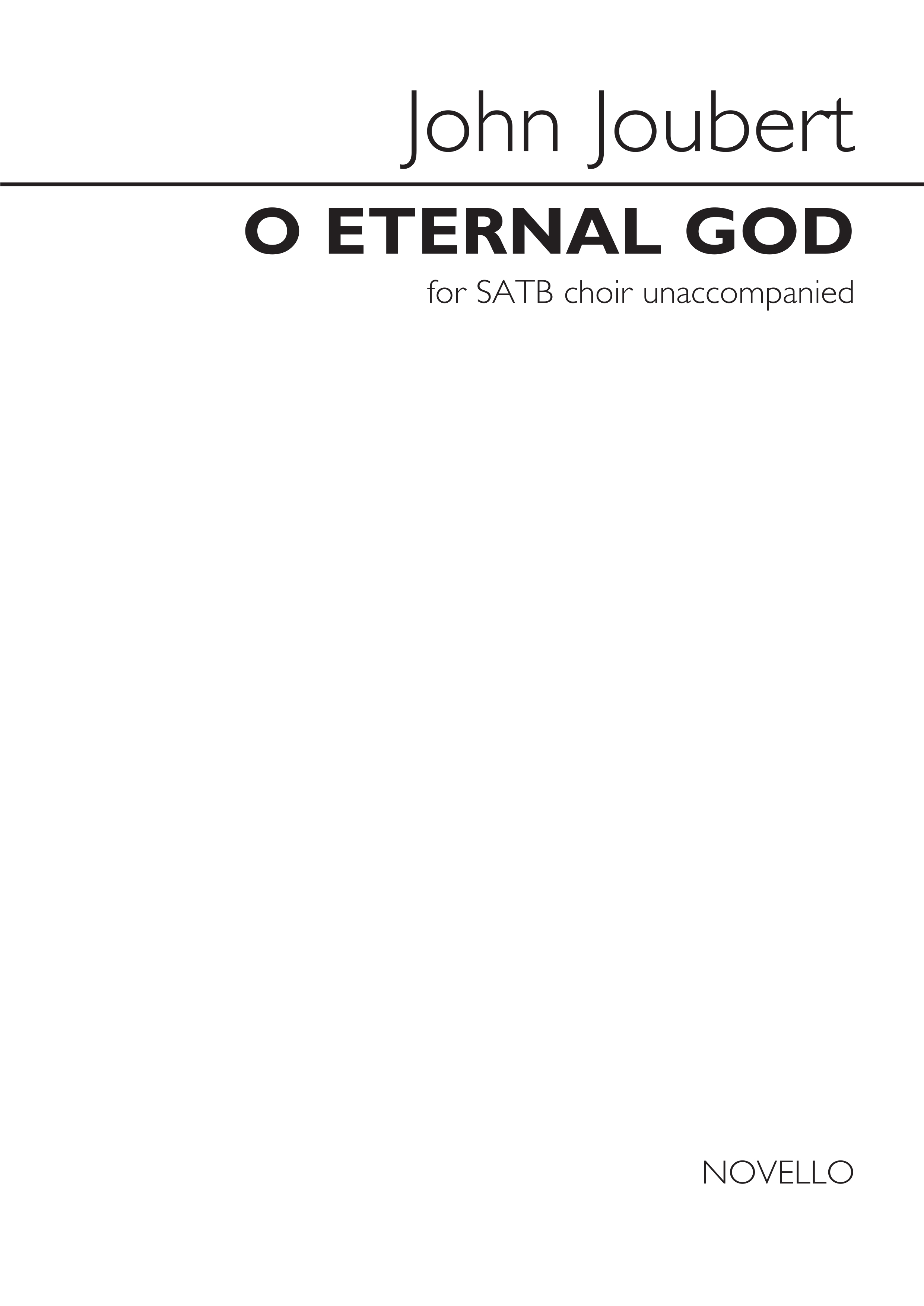 John Joubert: O Eternal God: SATB: Vocal Score