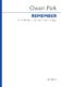 Owain Park: Remember: SATB: Vocal Score