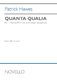 Patrick Hawes: Quanta Qualia: Lower Voices and Accomp.: Choral Score