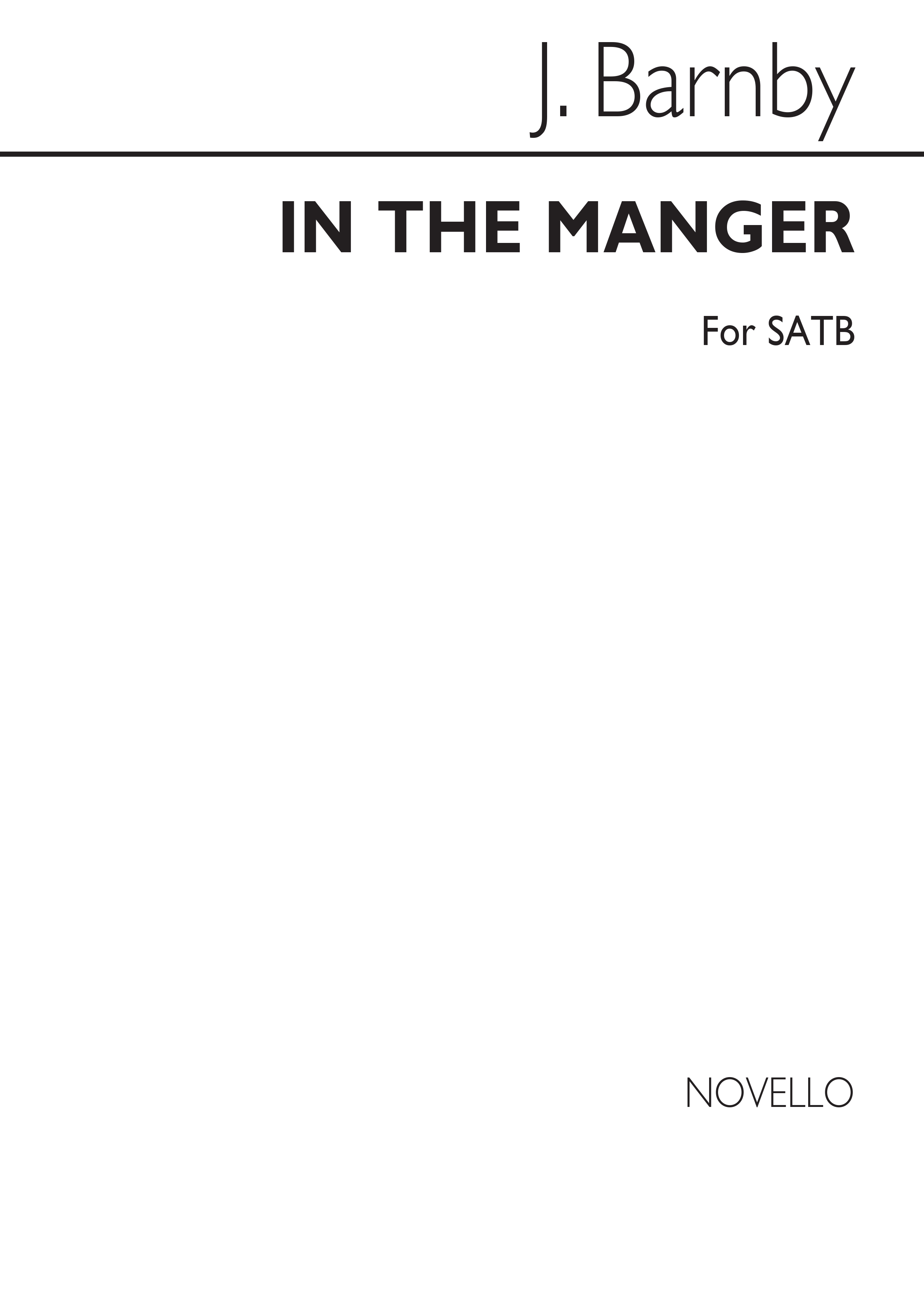 Joseph Barnby: In The Manger: SATB: Vocal Score