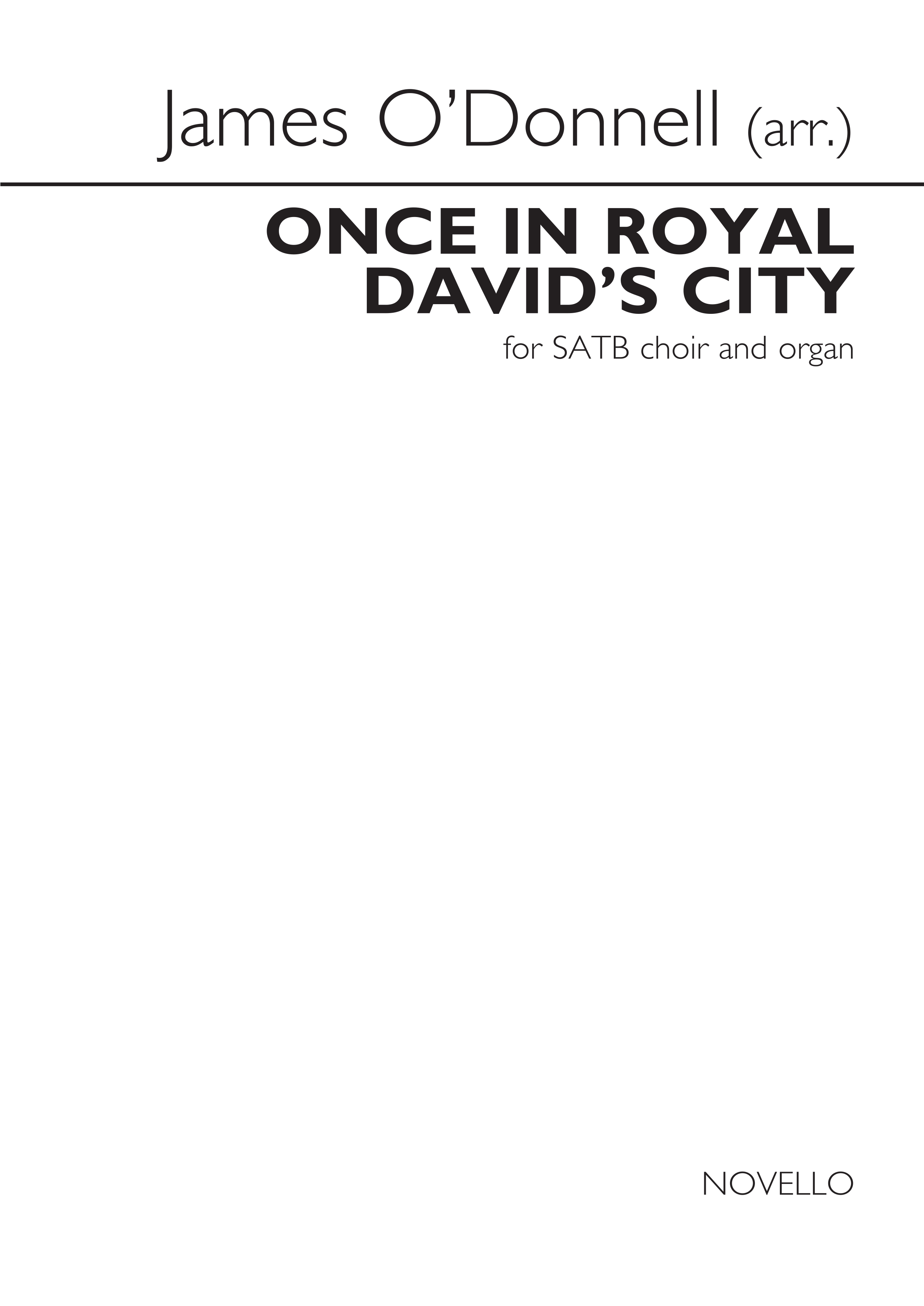 Once in Royal David's City: SATB: Vocal Score
