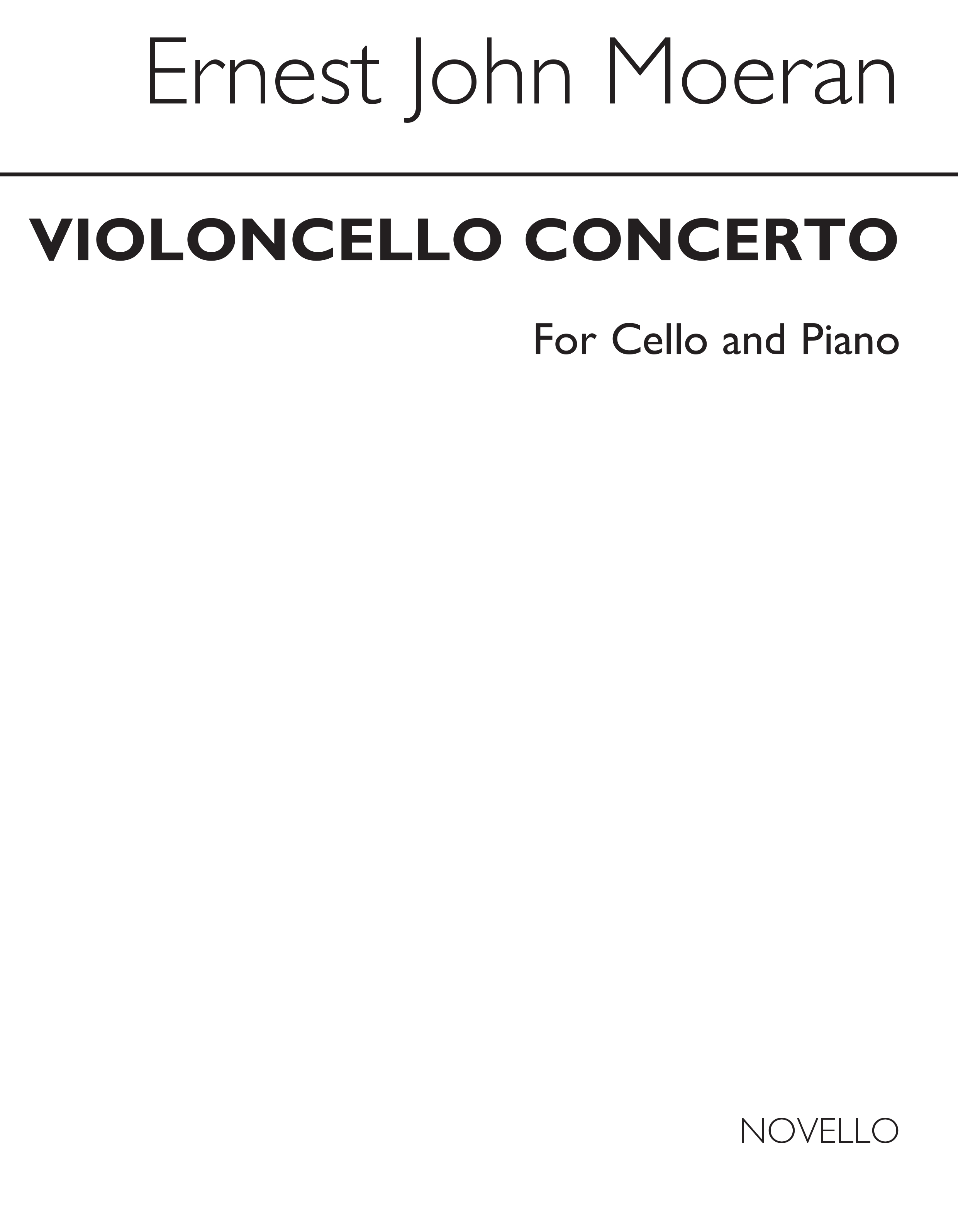 E.J Morean: Cello Concerto: Cello: Instrumental Work