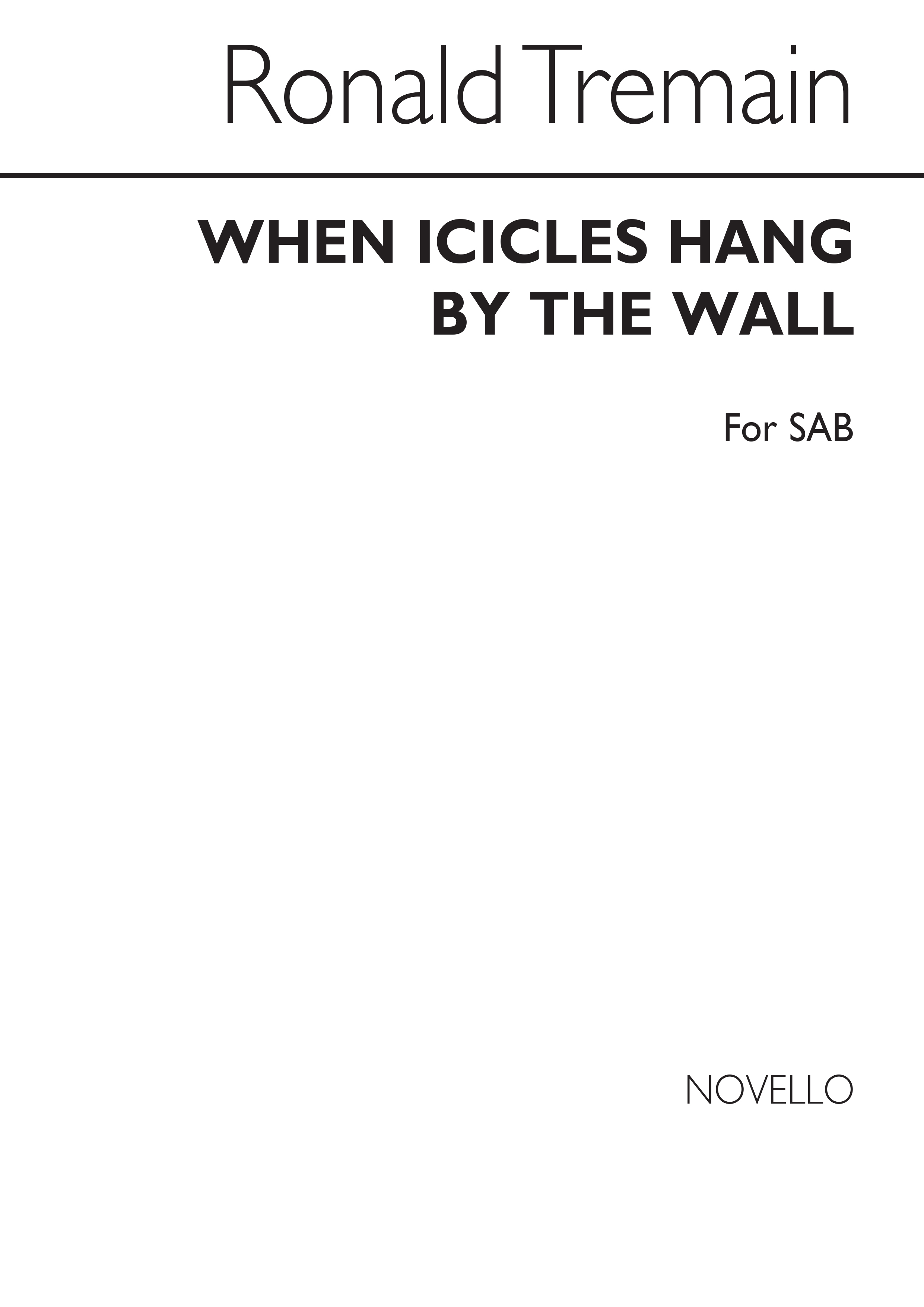 Shakespeare Ronald Tremain: When Icicles Hang By The Wall