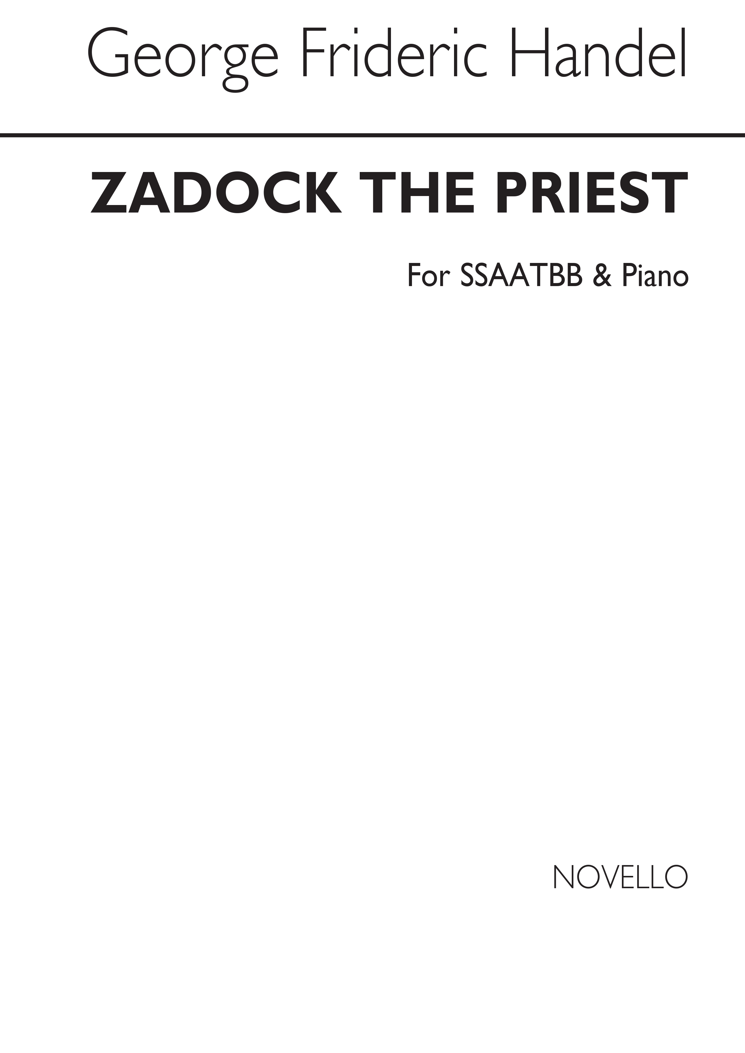 Georg Friedrich Hndel: Zadok The Priest (7-Part Ed. Edouard Silas): SATB: Vocal