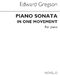 Edward Gregson: Piano Sonata: Piano: Instrumental Work
