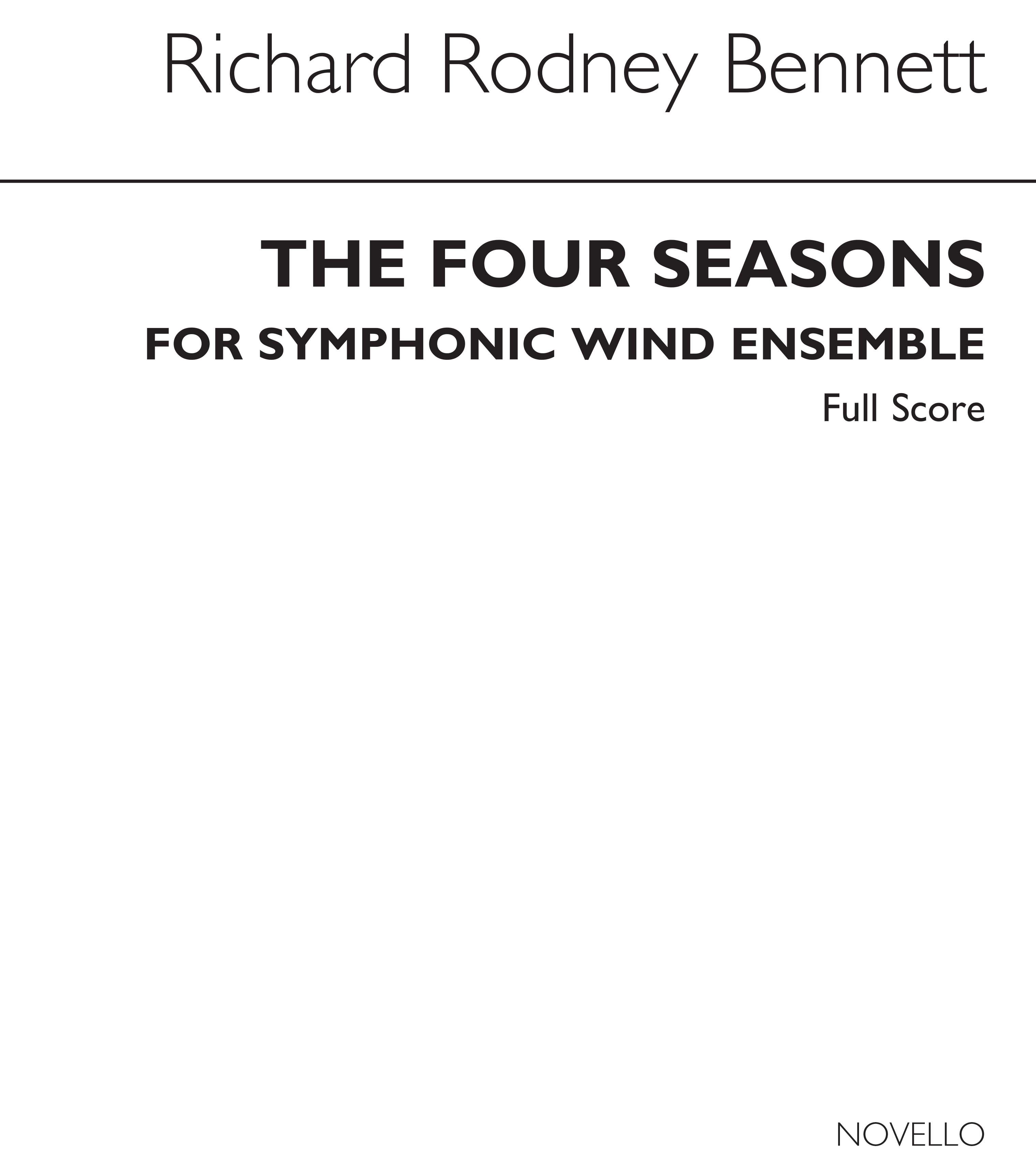 Richard Rodney Bennett: Four Seasons: Wind Ensemble: Score