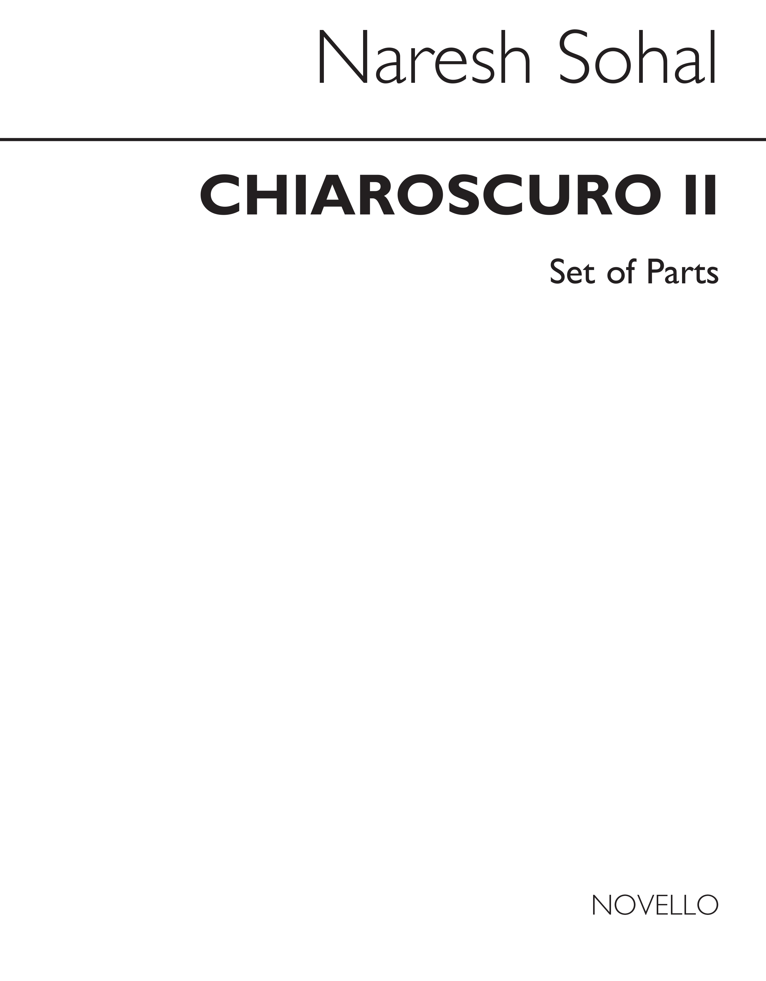 Naresh Sohal: Chiaroscuro II String Quartet (Parts): String Quartet: