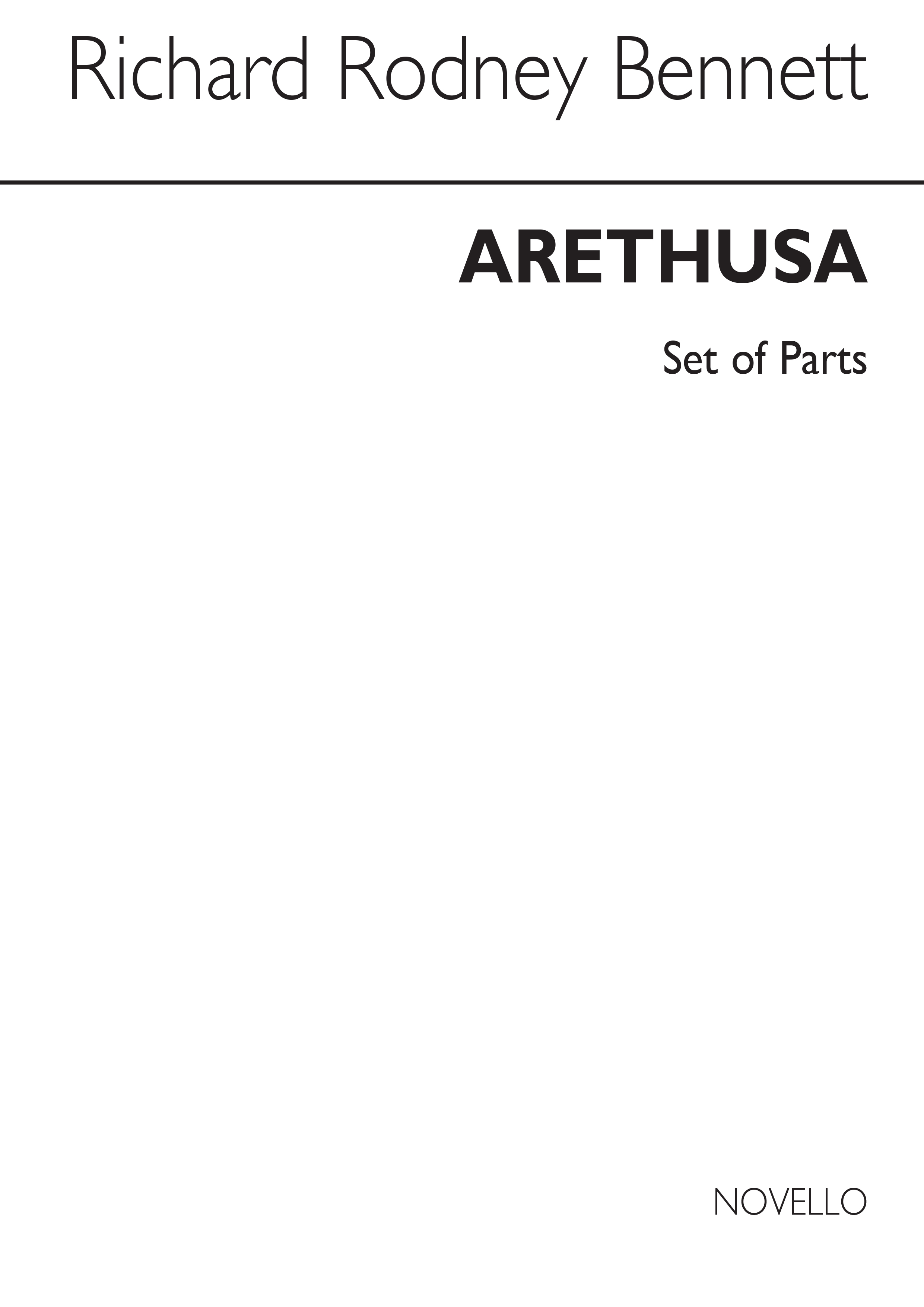 Richard Rodney Bennett: Arethusa Oboe with String Trio (Parts): Chamber