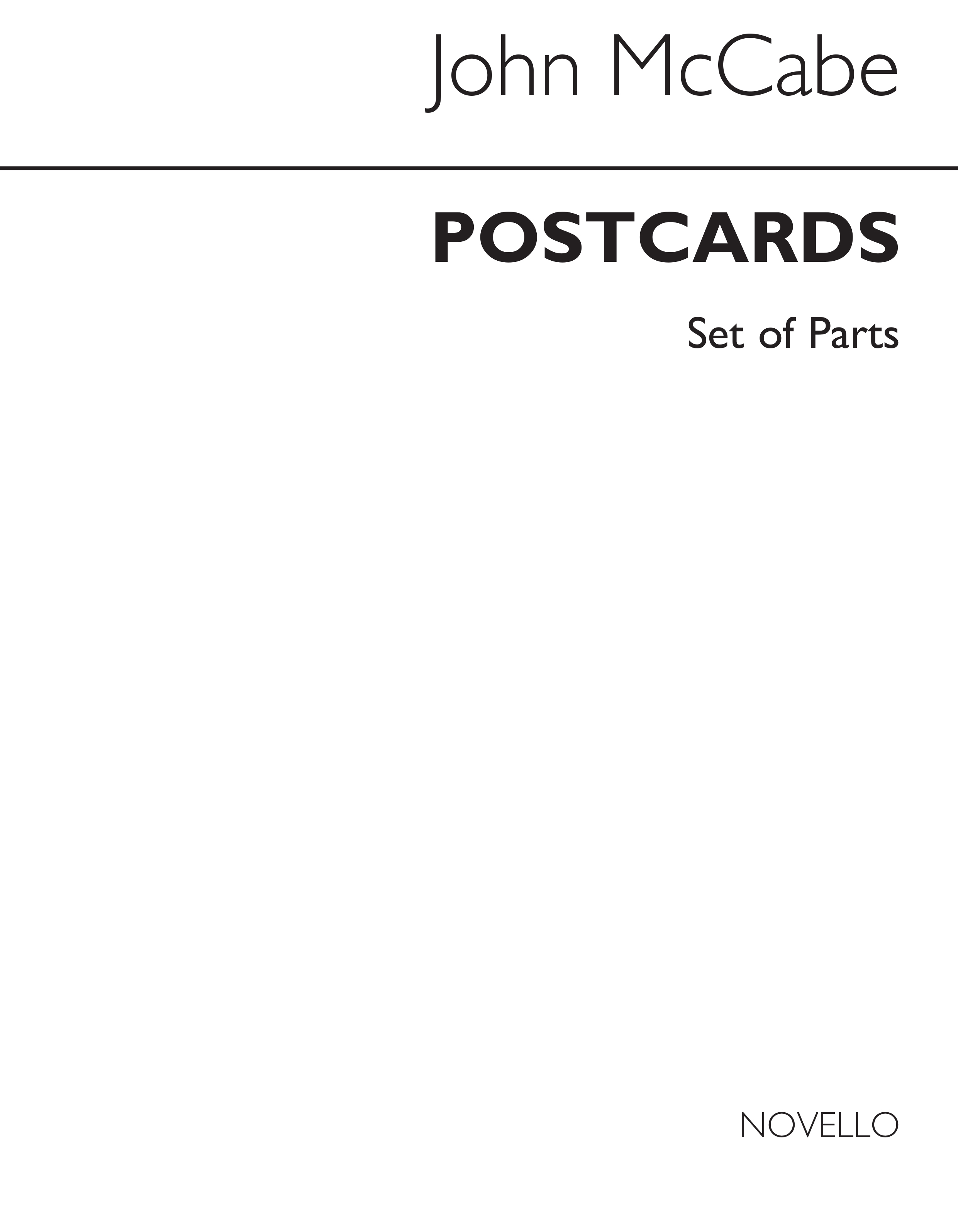 John McCabe: Postcards For Wind Quintet (Parts): Wind Ensemble: Instrumental
