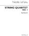 Nicola LeFanu: String Quartet No.1: String Quartet: Score