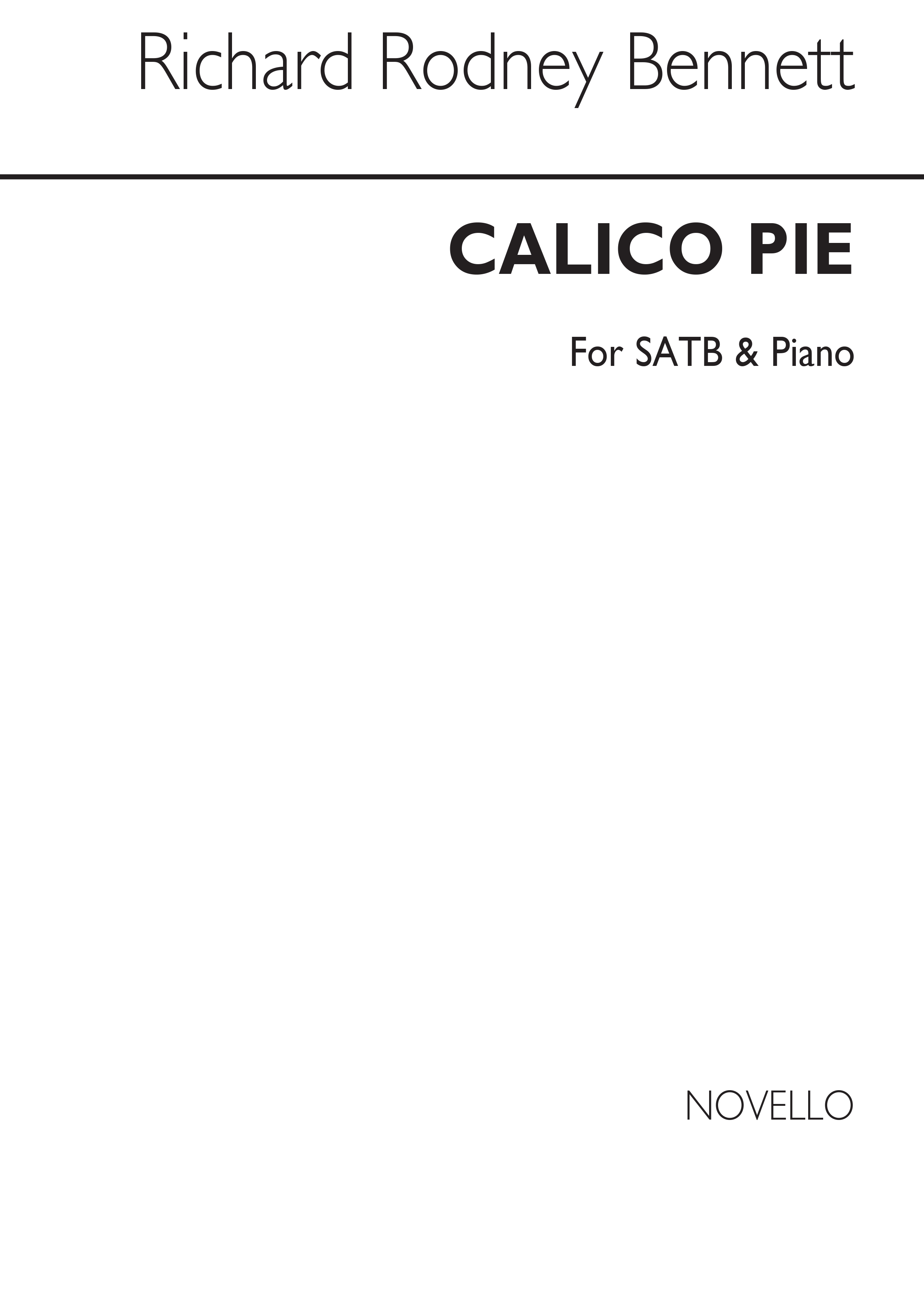 Richard Rodney Bennett: Calico Pie - 1st Movement for SATB Chorus: SATB: Vocal