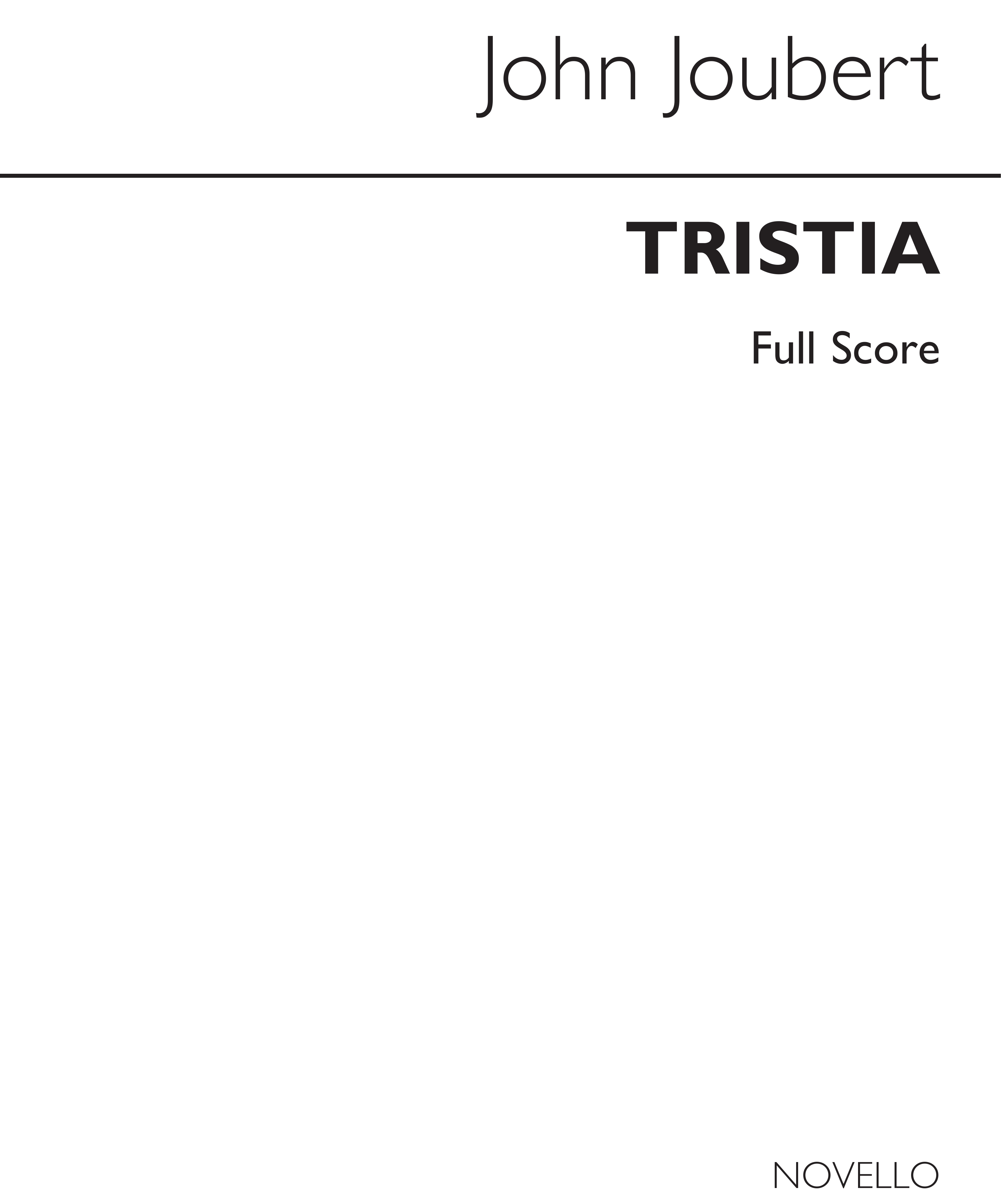 John Joubert: Tristia Op 118: Soprano: Instrumental Work