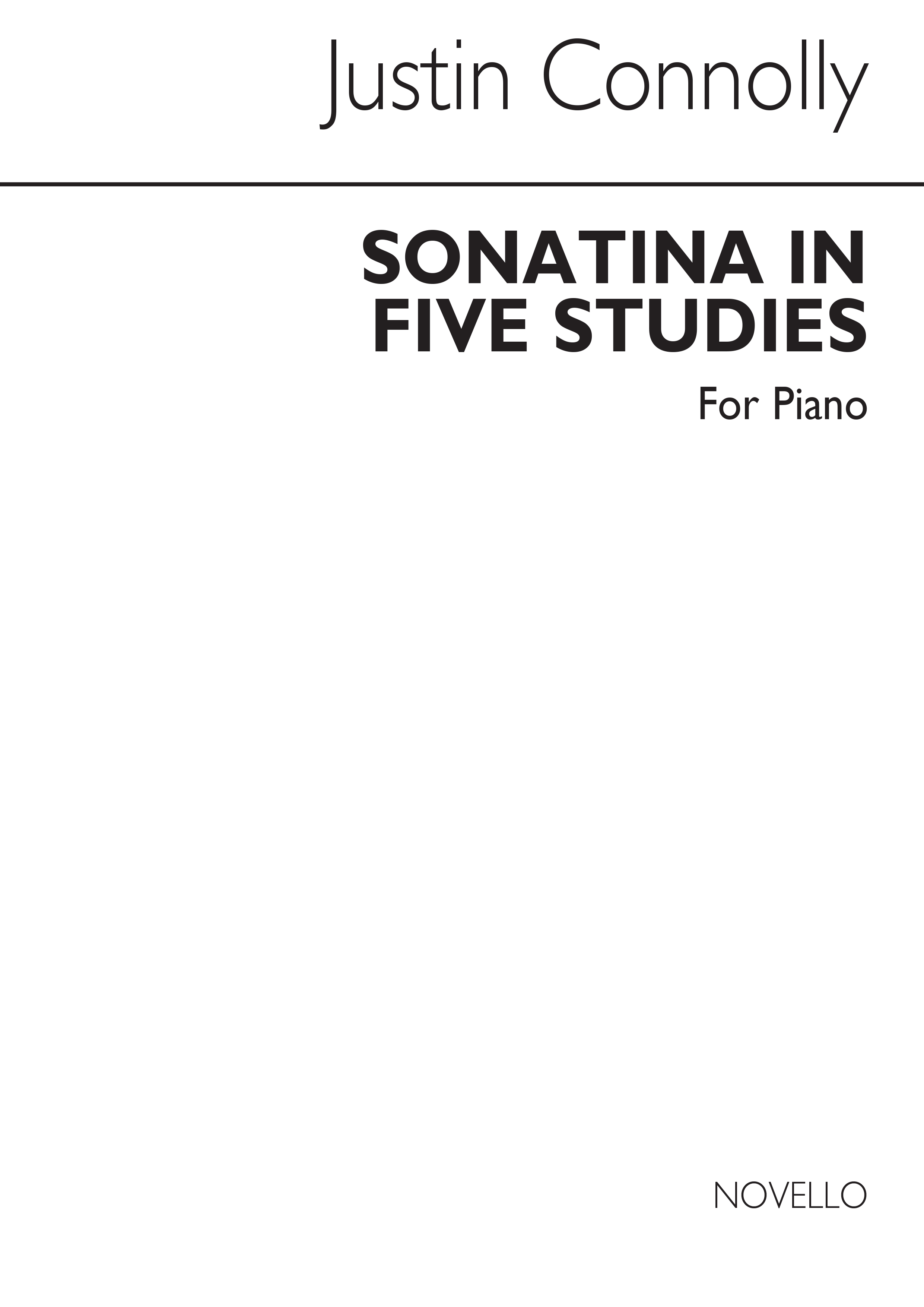Justin Connolly: Sonatina In 5 Studies for Piano: Piano: Study