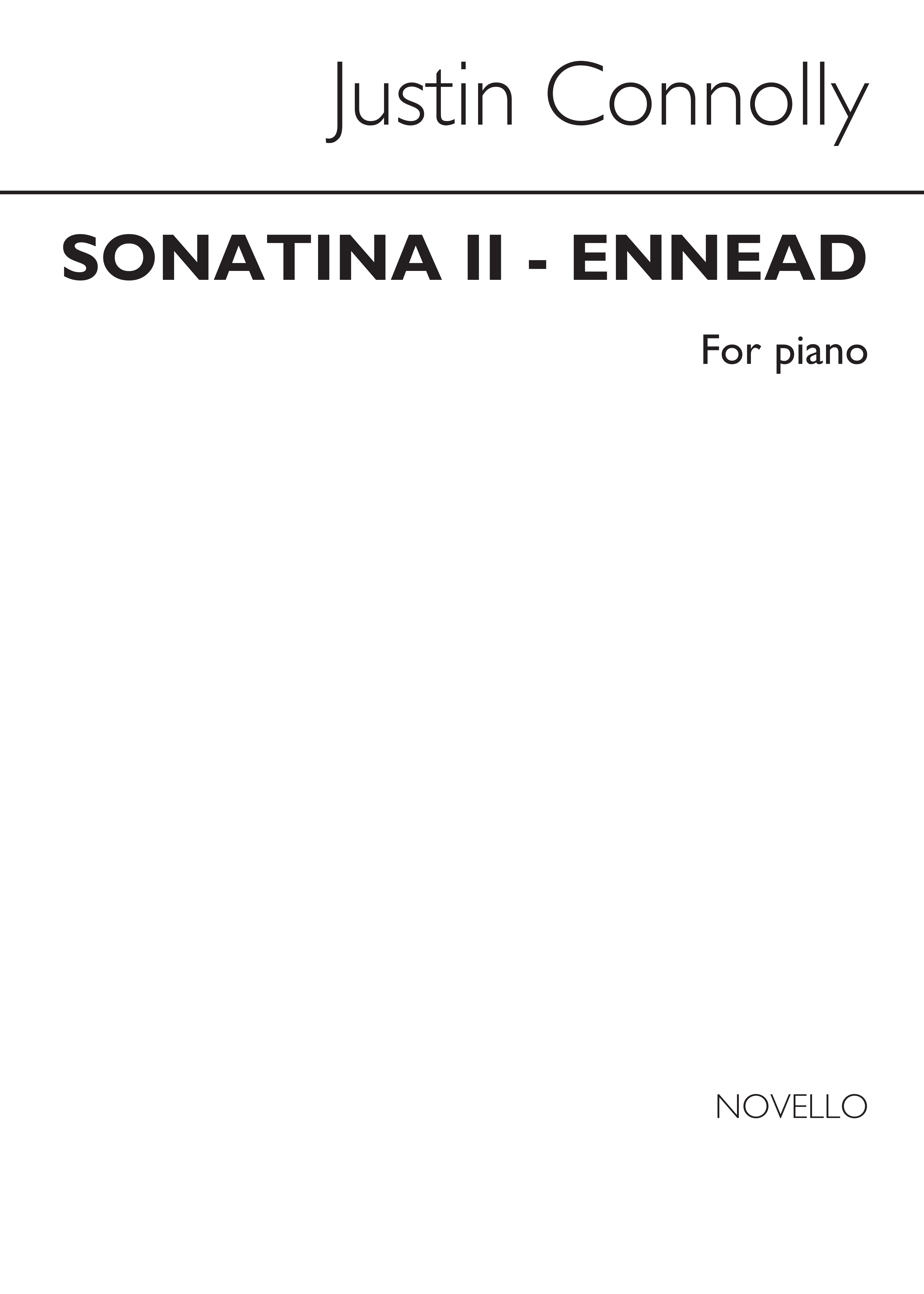 Justin Connolly: Sonatina No. 2 Ennead: Piano: Instrumental Work