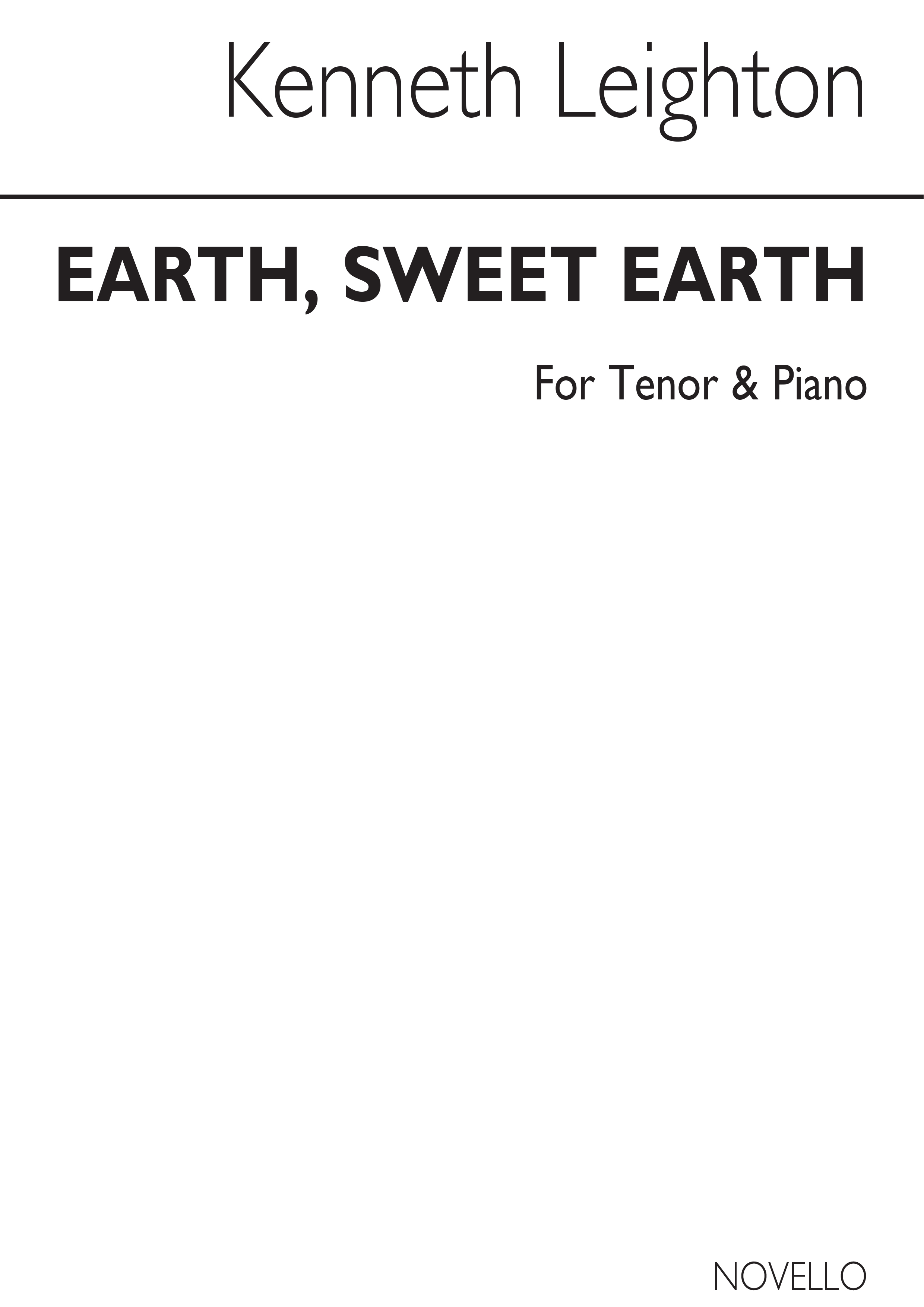 Kenneth Leighton: Earth  Sweet Earth (Laudes Terrae) Op. 94: Tenor: Instrumental