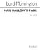 Lord Garret Wesley Mornington: Hail Hallow'd Fane Satb: SATB: Vocal Score