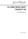 John Marsh: O Lord Who Hast Taught Us: SATB: Vocal Score