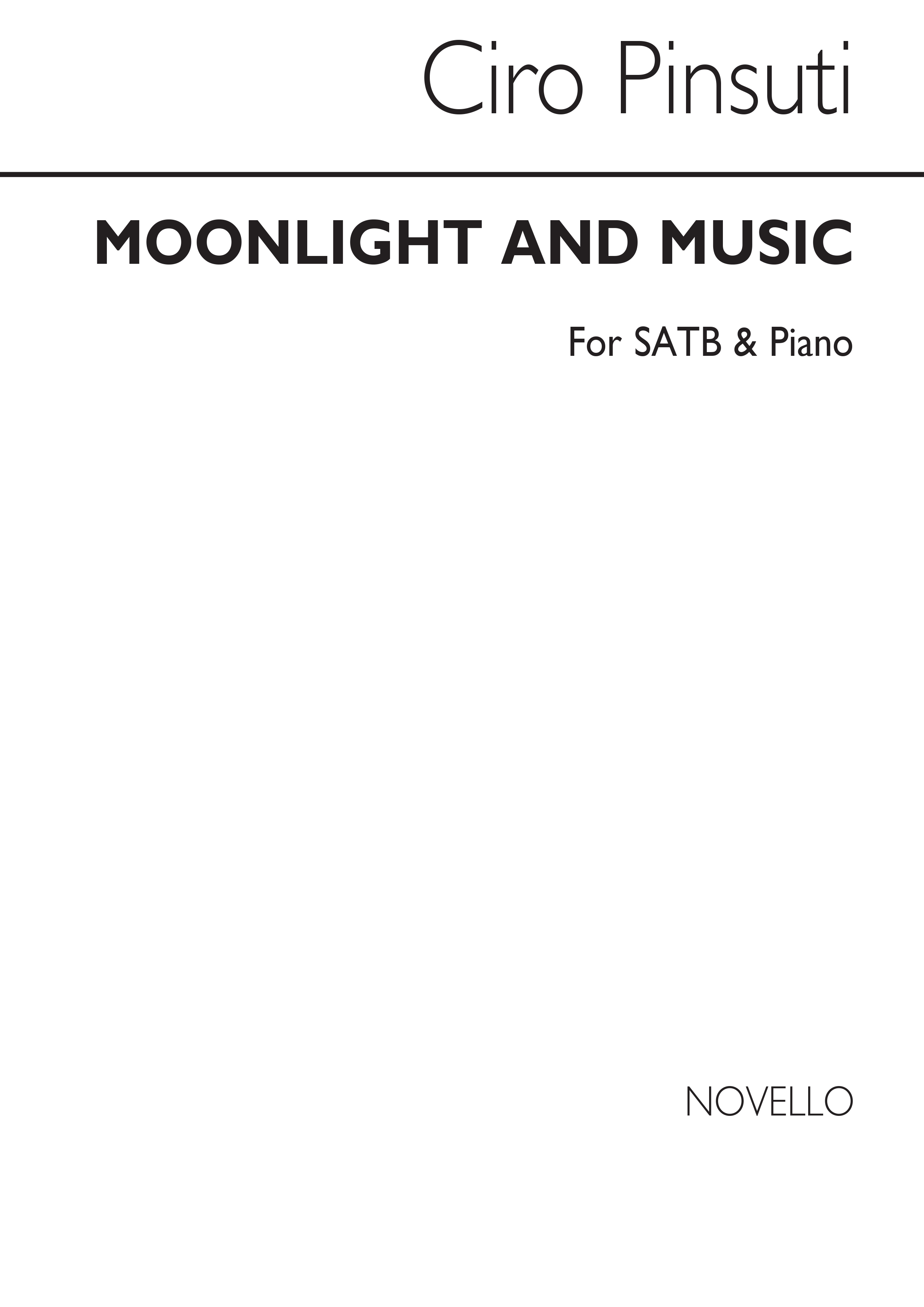 Ciro Pinsuti: Moonlight And Music: SATB: Vocal Score