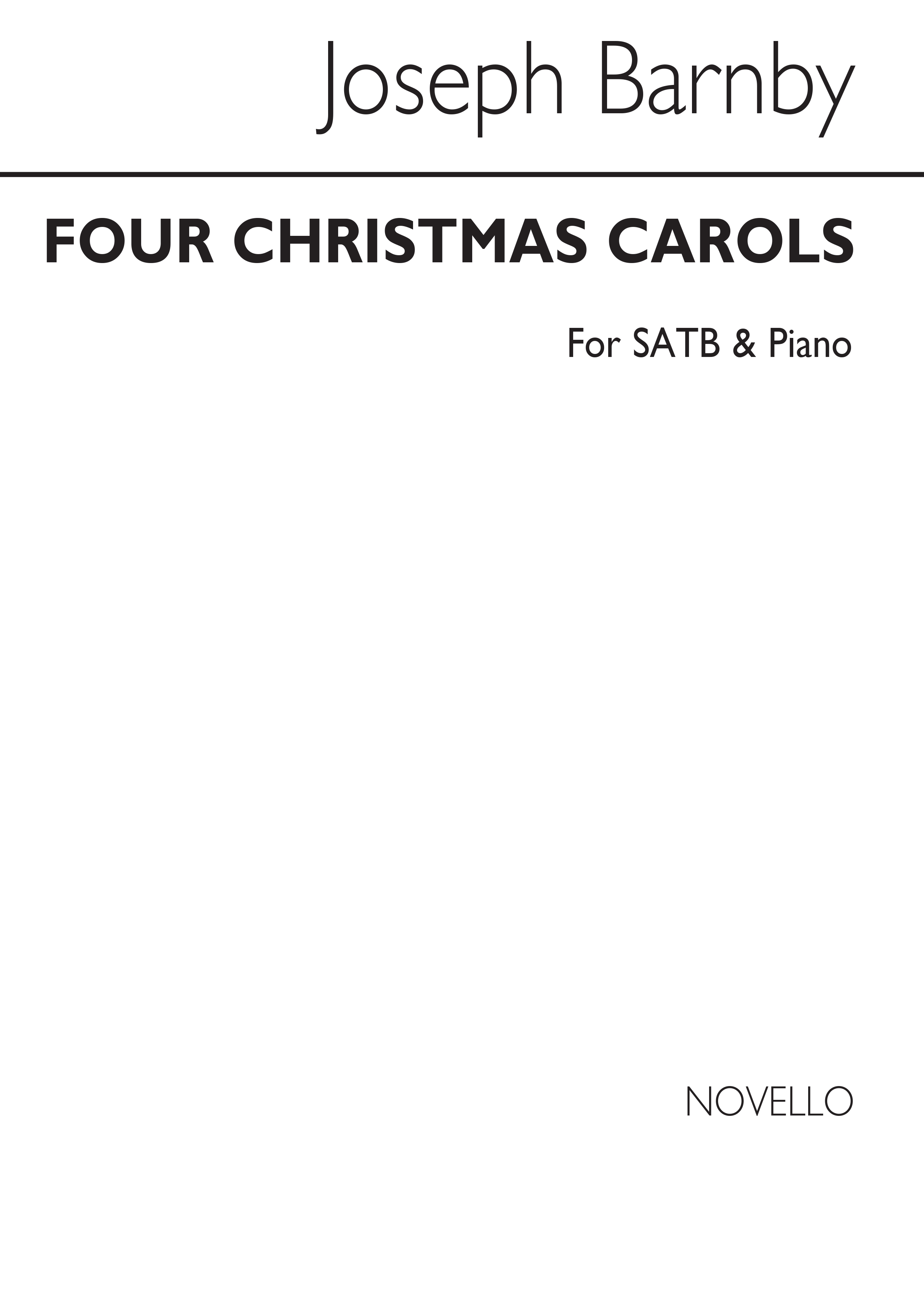 Joseph Barnby: Four Christmas Carols (See Contents): SATB: Vocal Score
