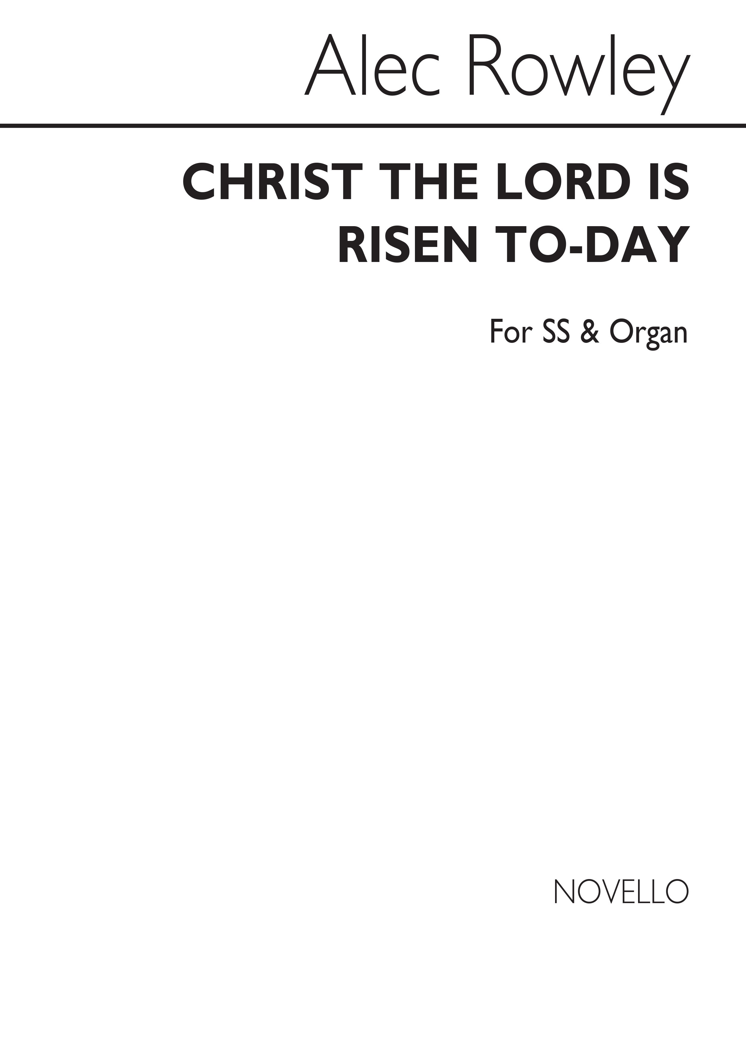 Christ The Lord Is Risen Today: Soprano: Vocal Score