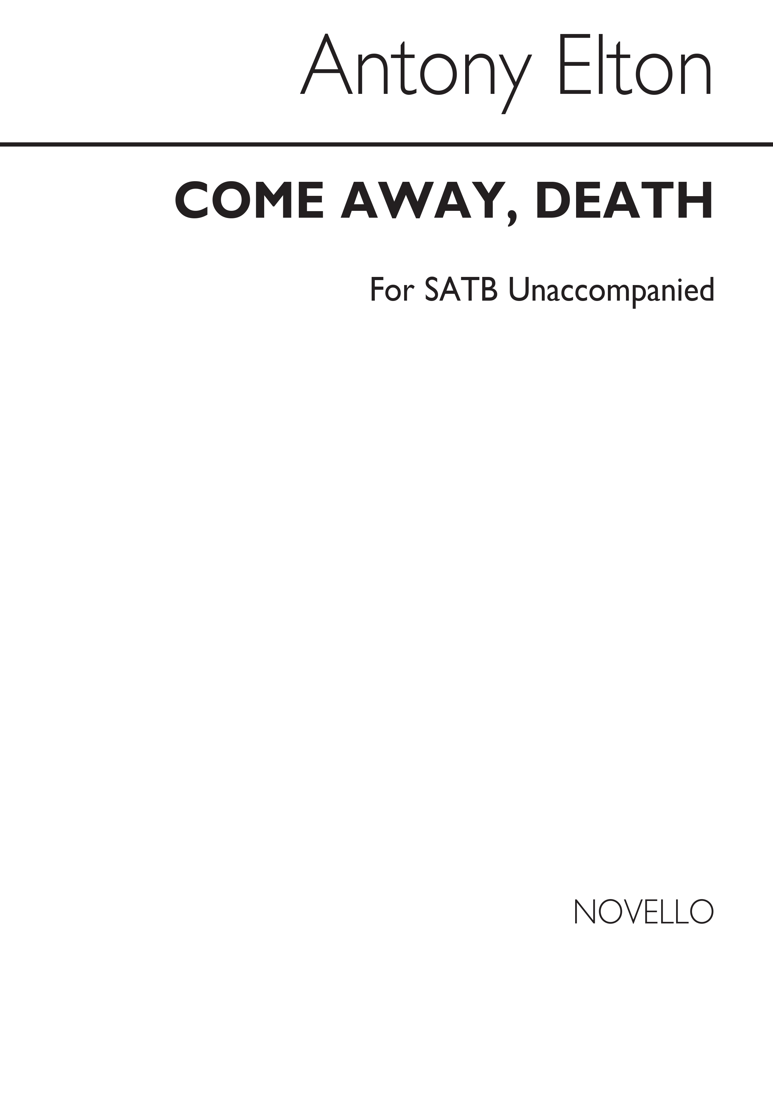 Shakespeare Antony Elton: Come Away  Death
